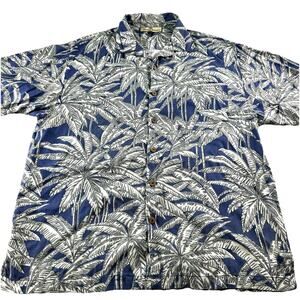 Tommy Bahama 100%‎ Silk Hawaiian Palm Trees Shirt Men’s Medium